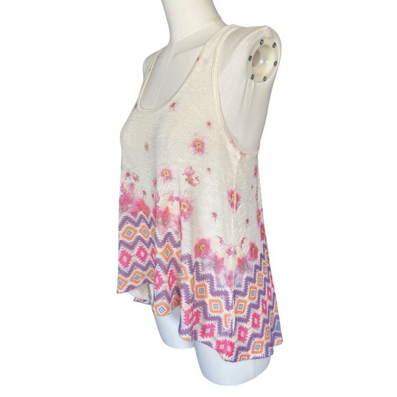 Gaze USA Round Neck Sleeveless Lightweight Flowy Pullover Tank Top Women's M - Picture 2 of 7